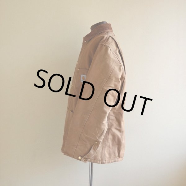 画像4: 1990s Carharttブラウンダックカバーオール  裏ブランケット付き  実寸L  (4)