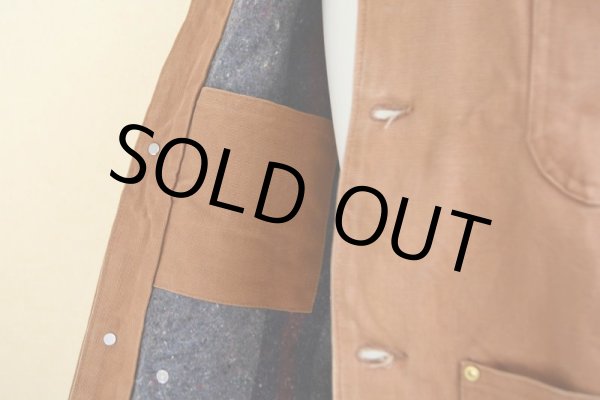 画像14: 1990s Carharttブラウンダックカバーオール  裏ブランケット付き  実寸L  (14)