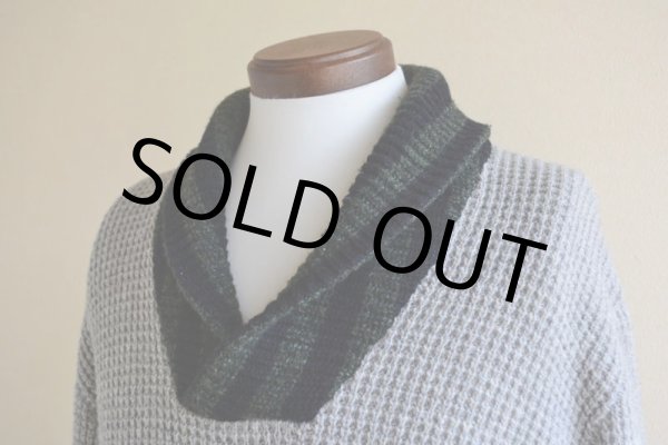 画像7: 1950s TOWNCRAFT ショールカラーセーター　 表記M  (7)