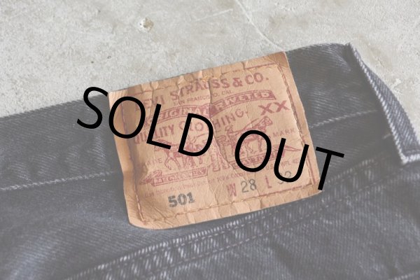 画像4: 1990s Levi's 501　 ブラックデニム　 表記W28 L32  (4)