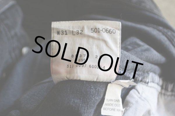 画像12: 1990s Levi's 501　 ブラックデニム　 表記W31 L32  (12)