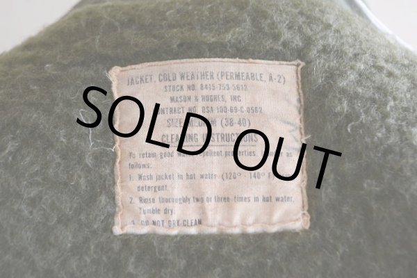 画像20: 1960s  US.NAVY A-2デッキジャケット　 ステンシル入り　 表記MEDIUM  (20)