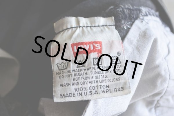 画像13: 1990s Levi's 501　 ブラックデニム　 表記W28 L32  (13)