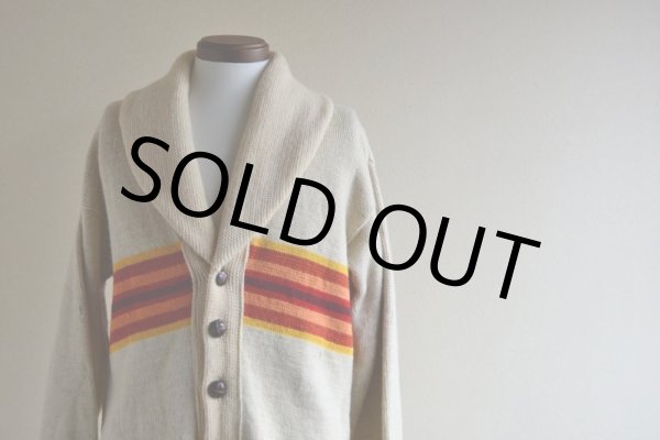 画像6: 1970s PENDLETON ショールカラーニットカーディガン  チーフジョセフ柄  表記L  (6)