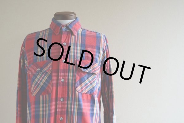 画像5: 1980s FIVE BROTHER ヘビーネルシャツ　 表記L  (5)