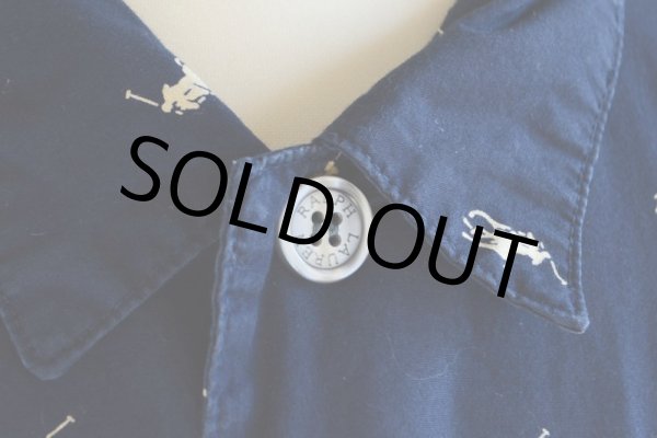 画像7: POLO RalphLauren ポニー総柄パジャマシャツ　 表記XL  (7)