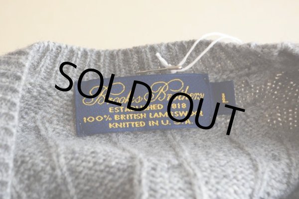 画像14: 1990s BrooksBrothers ウールセーター　 100% BRITISH LAMBSWOOL　 表記L  (14)