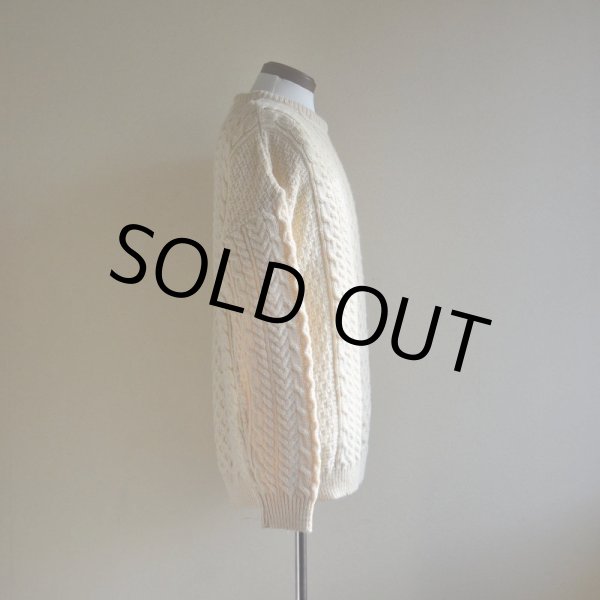 画像2: Carraig Donn フィッシャーマンセーター  MADE IN IRELAND  表記L  (2)