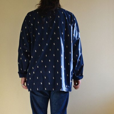 画像3: POLO RalphLauren ポニー総柄パジャマシャツ　 表記XL 