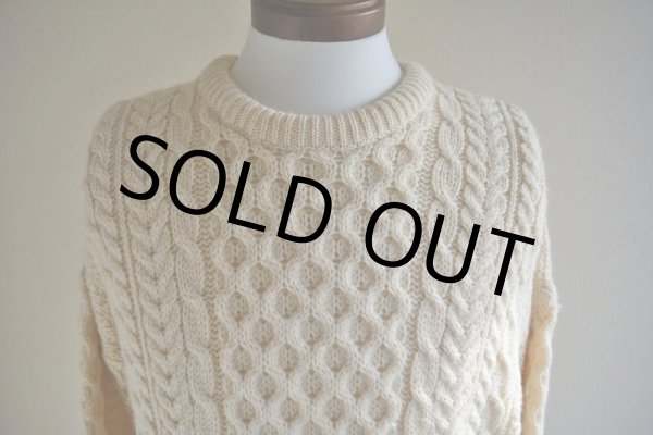 画像8: Carraig Donn フィッシャーマンセーター  MADE IN IRELAND  表記L  (8)