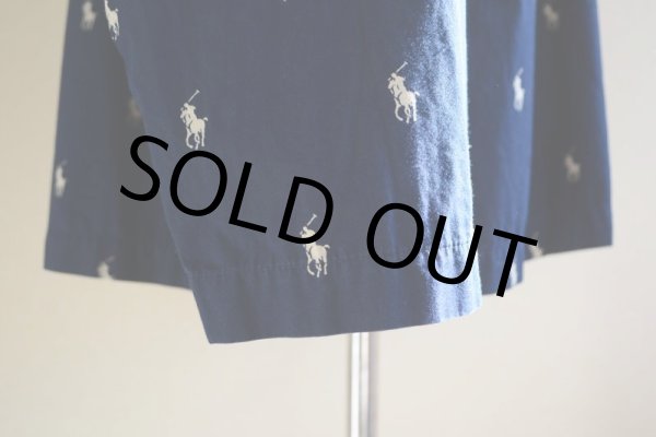 画像10: POLO RalphLauren ポニー総柄パジャマシャツ　 表記XL  (10)