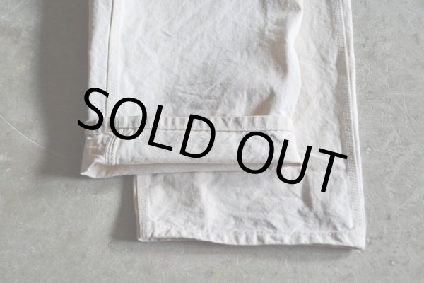 画像10: 1990s Carhartt 生成りオーバーオール  MADE IN USA  表記w38  (10)