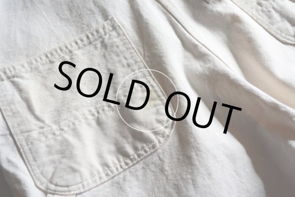 画像12: 1990s Carhartt 生成りオーバーオール  MADE IN USA  表記w38  (12)