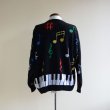 画像3: 1980s 鍵盤ジャガードセーター　 実寸M  (3)