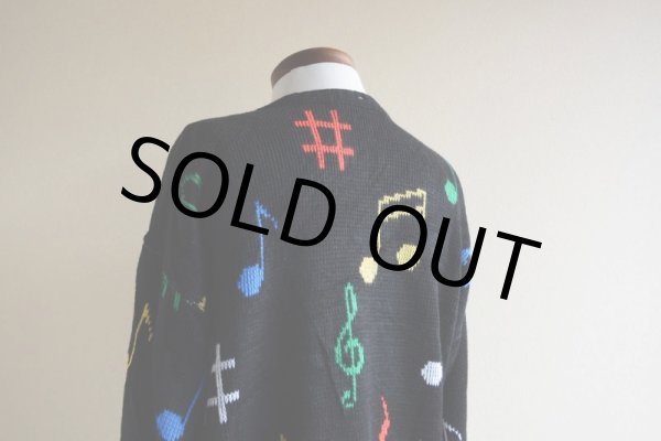 画像11: 1980s 鍵盤ジャガードセーター　 実寸M  (11)