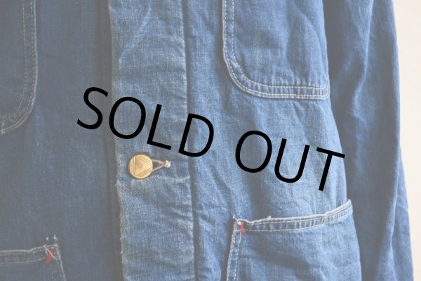 画像8: 1960s SEARS 裏ブランケット付きデニムカバーオール  表記42  (8)