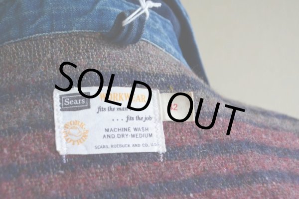 画像20: 1960s SEARS 裏ブランケット付きデニムカバーオール  表記42  (20)