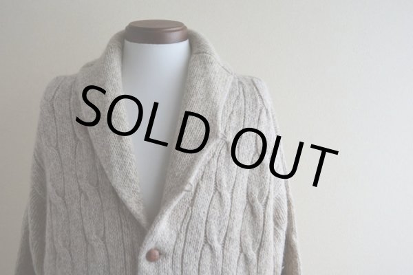 画像7: Polo RalphLauren ショールカラーカーディガン　 エルボーパッチ付き　 表記L  (7)