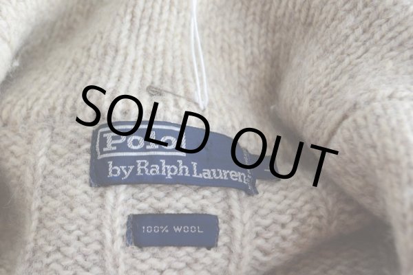 画像15: Polo RalphLauren ショールカラーカーディガン　 エルボーパッチ付き　 表記L  (15)