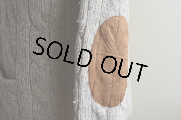 画像11: Polo RalphLauren ショールカラーカーディガン　 エルボーパッチ付き　 表記L  (11)