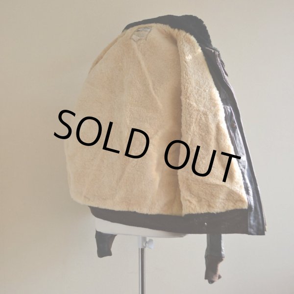 画像5: 1970s L.L.Bean G-1 STYLE レザージャケット  実寸L  (5)