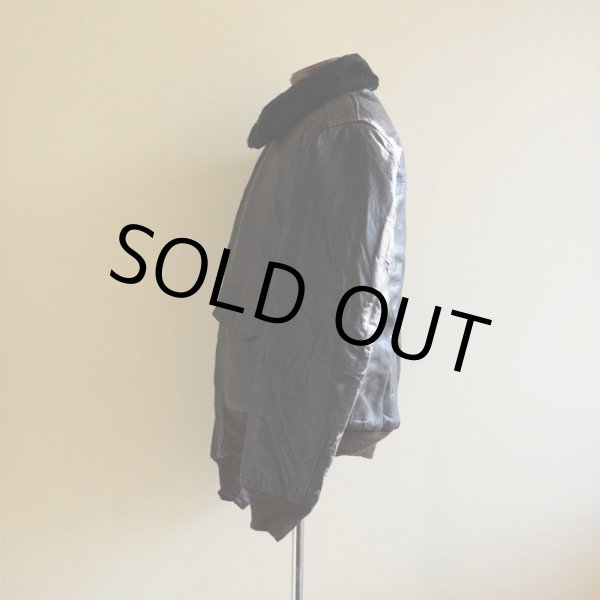 画像4: 1970s L.L.Bean G-1 STYLE レザージャケット  実寸L  (4)