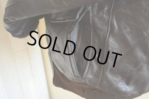 画像13: 1970s L.L.Bean G-1 STYLE レザージャケット  実寸L  (13)