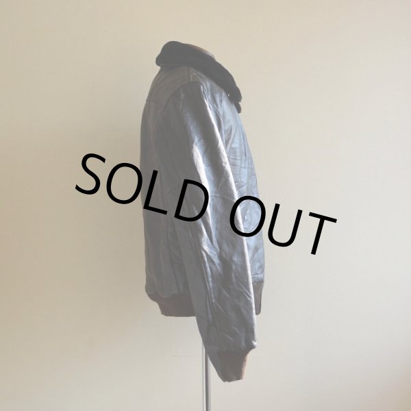 画像2: 1970s L.L.Bean G-1 STYLE レザージャケット  実寸L  (2)