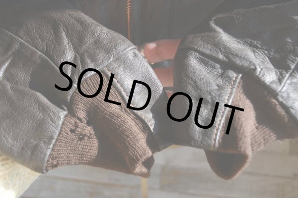 画像16: 1970s L.L.Bean G-1 STYLE レザージャケット  実寸L  (16)