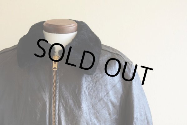 画像7: 1970s L.L.Bean G-1 STYLE レザージャケット  実寸L  (7)