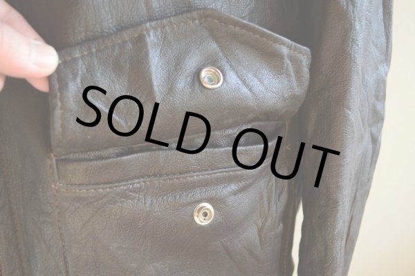 画像12: 1970s L.L.Bean G-1 STYLE レザージャケット  実寸L  (12)