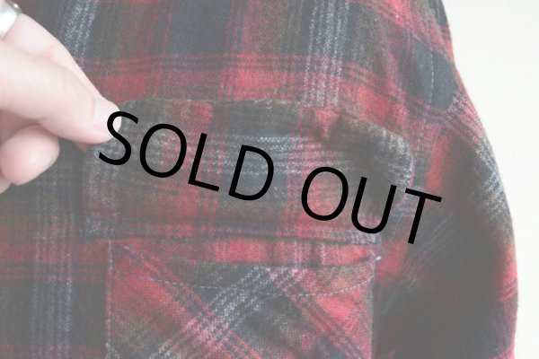 画像10: 1960s-70s SEARS ループカラーウールシャツ　 表記L  (10)