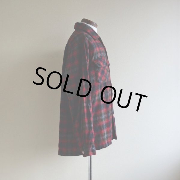 画像2: 1960s-70s SEARS ループカラーウールシャツ　 表記L  (2)