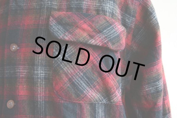 画像9: 1960s-70s SEARS ループカラーウールシャツ　 表記L  (9)