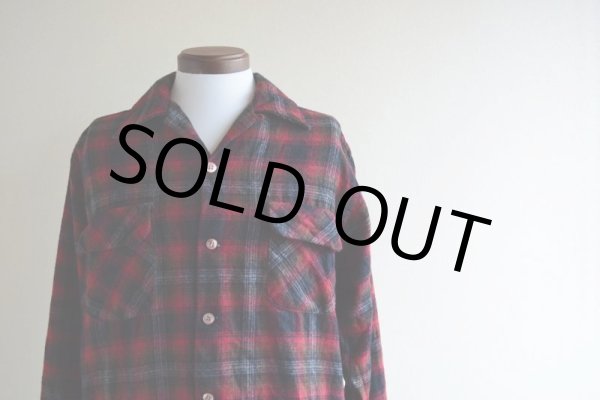 画像5: 1960s-70s SEARS ループカラーウールシャツ　 表記L  (5)