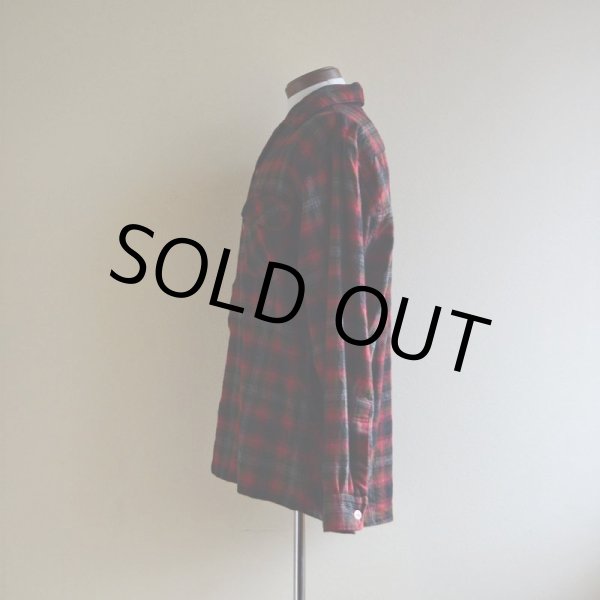 画像4: 1960s-70s SEARS ループカラーウールシャツ　 表記L  (4)