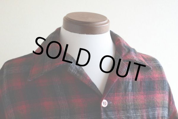 画像7: 1960s-70s SEARS ループカラーウールシャツ　 表記L  (7)