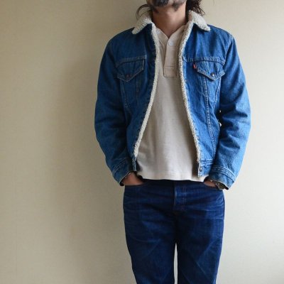 画像1: 1970s Levi's 70605デニムボアジャケット　 表記38 