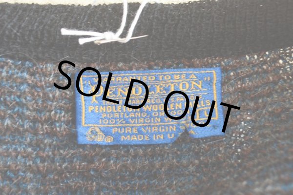 画像5: 1970s PENDLETON Vネックウールセーター  表記L  (5)