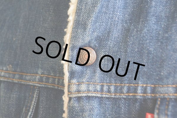 画像10: 1970s Levi's 71605デニムボアジャケット　 ロング丈　 表記38  (10)