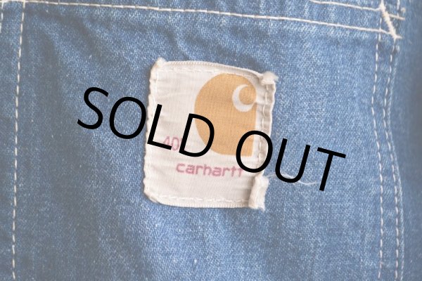 画像9: 1970s Carhartt デニムカバーオール  裏ブランケット付き  表記40L  (9)
