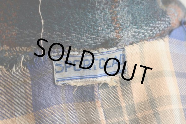 画像6: 1940s SPORTCLAD ダブルブレストウールコート  実寸L  (6)