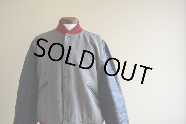 画像7: 1960s BUTWIN 袖レザースタジャン　 表記42  (7)