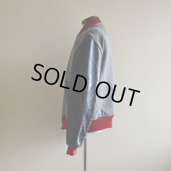 画像4: 1960s BUTWIN 袖レザースタジャン　 表記42  (4)