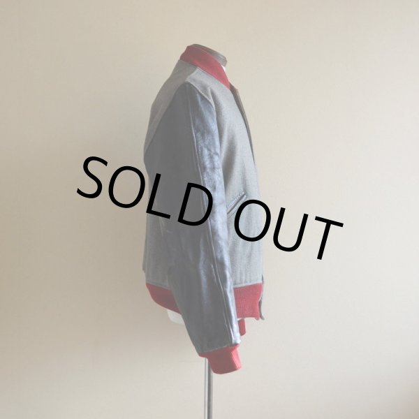 画像2: 1960s BUTWIN 袖レザースタジャン　 表記42  (2)