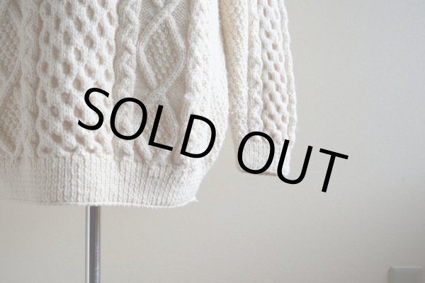 画像9: TIVOLI HANDKNIT フィッシャーマンセーター　 MADE IN IRELAND　 実寸L-XL  (9)