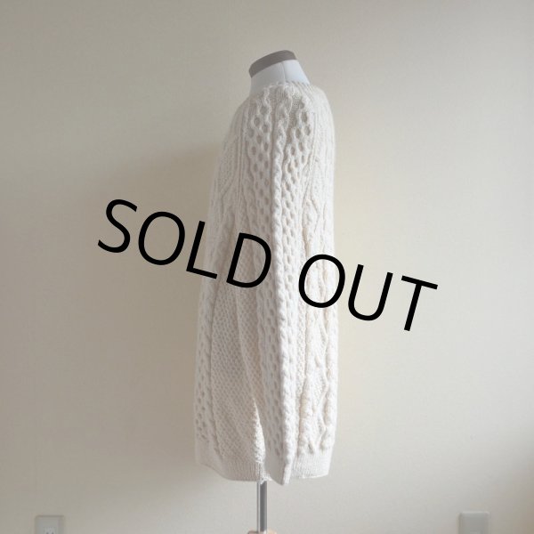 画像4: TIVOLI HANDKNIT フィッシャーマンセーター　 MADE IN IRELAND　 実寸L-XL  (4)