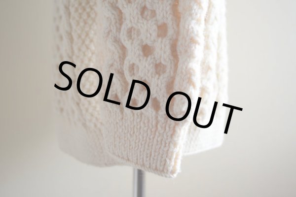 画像10: TIVOLI HANDKNIT フィッシャーマンセーター　 MADE IN IRELAND　 実寸L-XL  (10)