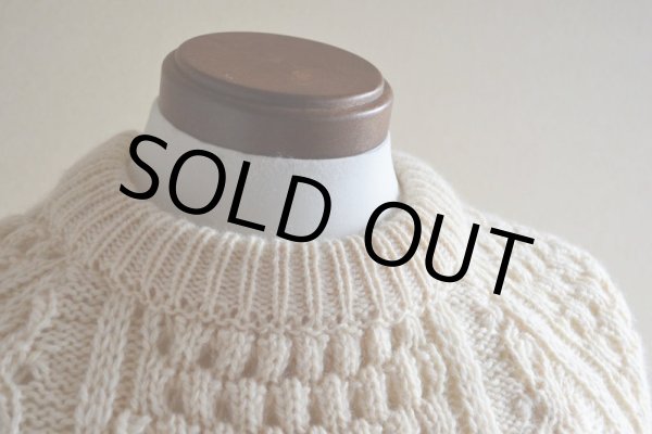 画像6: Malinmor フィッシャーマンセーター　 MADE IN IRELAND　 実寸S  (6)