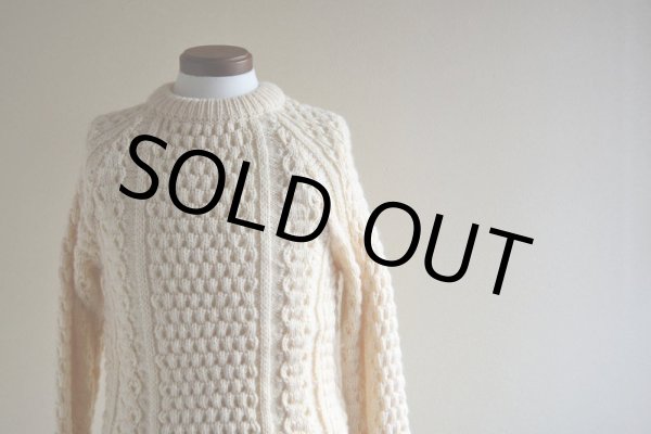 画像5: Malinmor フィッシャーマンセーター　 MADE IN IRELAND　 実寸S  (5)